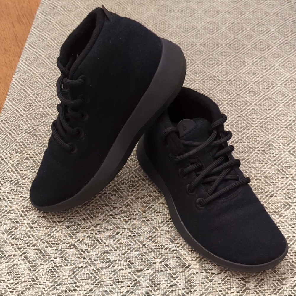 Allbirds Women's Black Wool Runner-up Mizzles High-top Sneakers